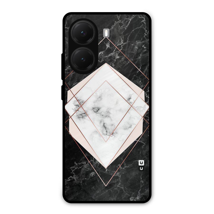 Marble Texture Print Metal Back Case for Poco X7 Pro
