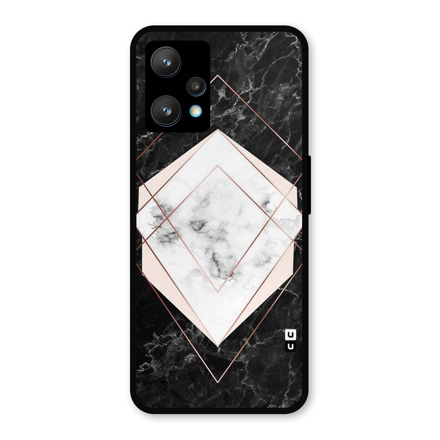 Marble Texture Print Metal Back Case for Realme 9
