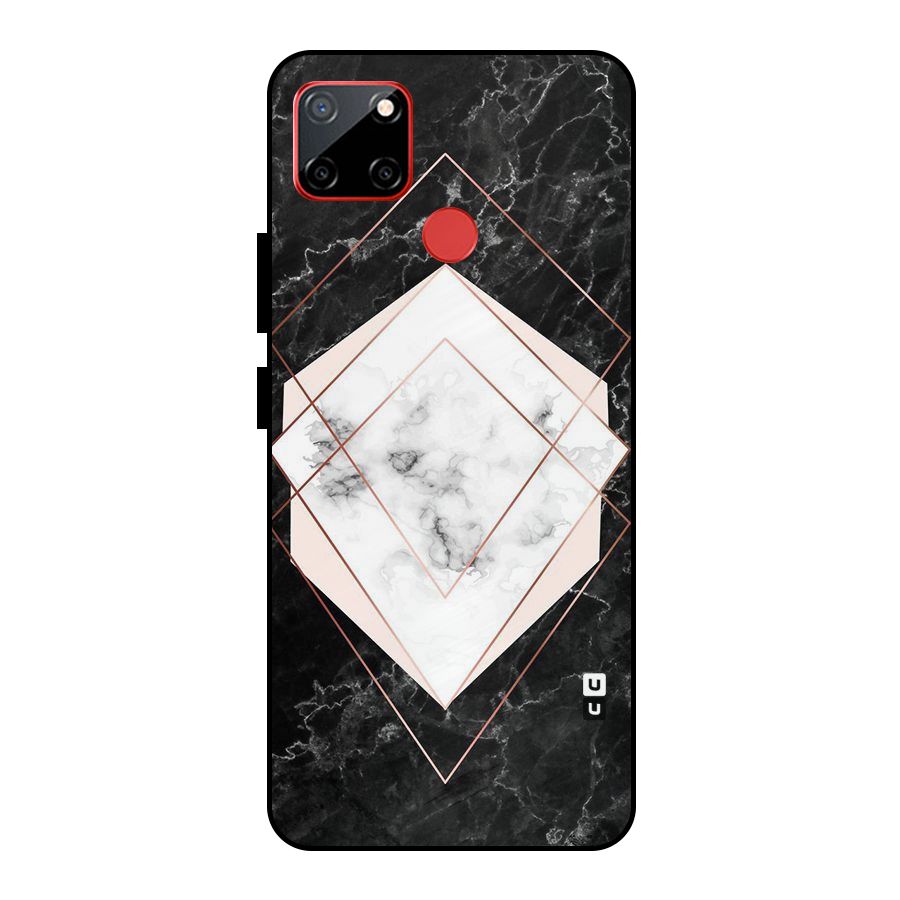 Marble Texture Print Metal Back Case for Realme C12