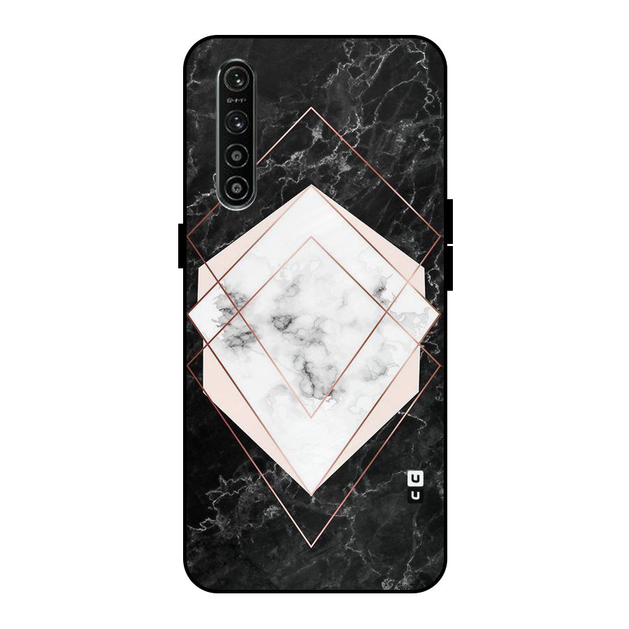 Marble Texture Print Metal Back Case for Realme XT