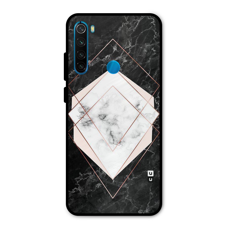 Marble Texture Print Metal Back Case for Redmi Note 8