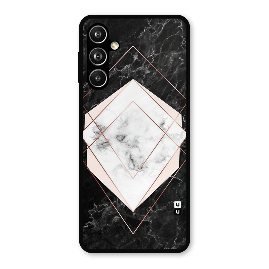 Marble Texture Print Metal Back Case for Samsung Galaxy M54