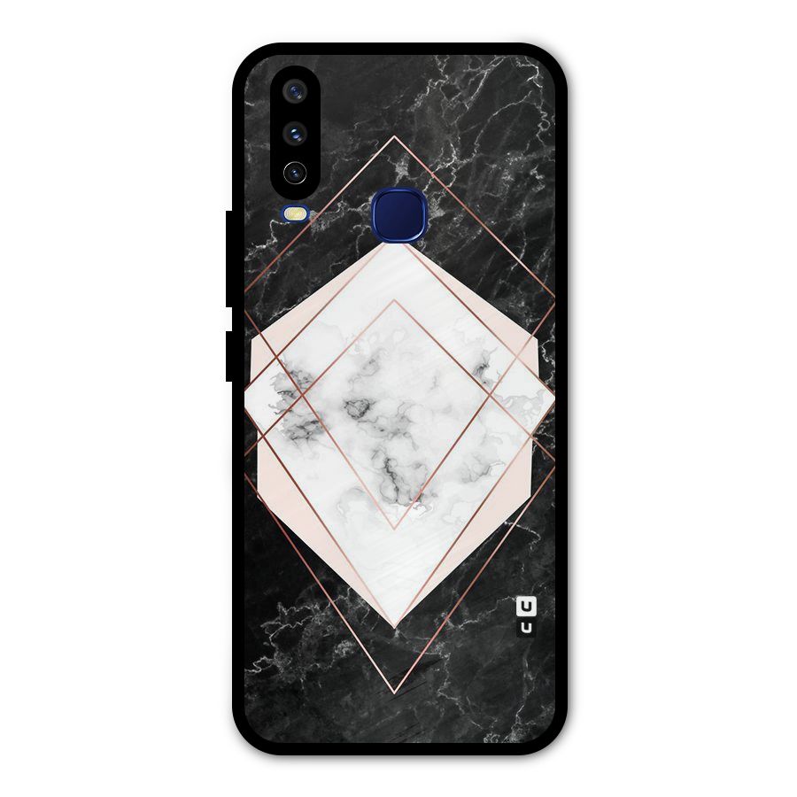 Marble Texture Print Metal Back Case for Vivo V17