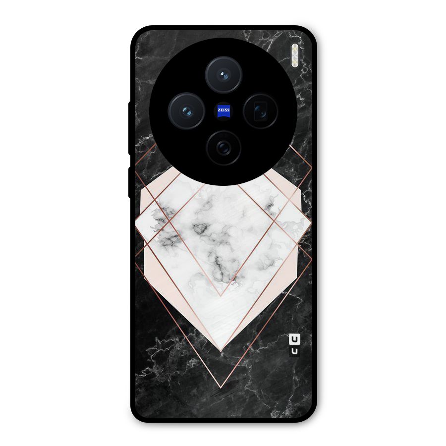 Marble Texture Print Metal Back Case for Vivo X200