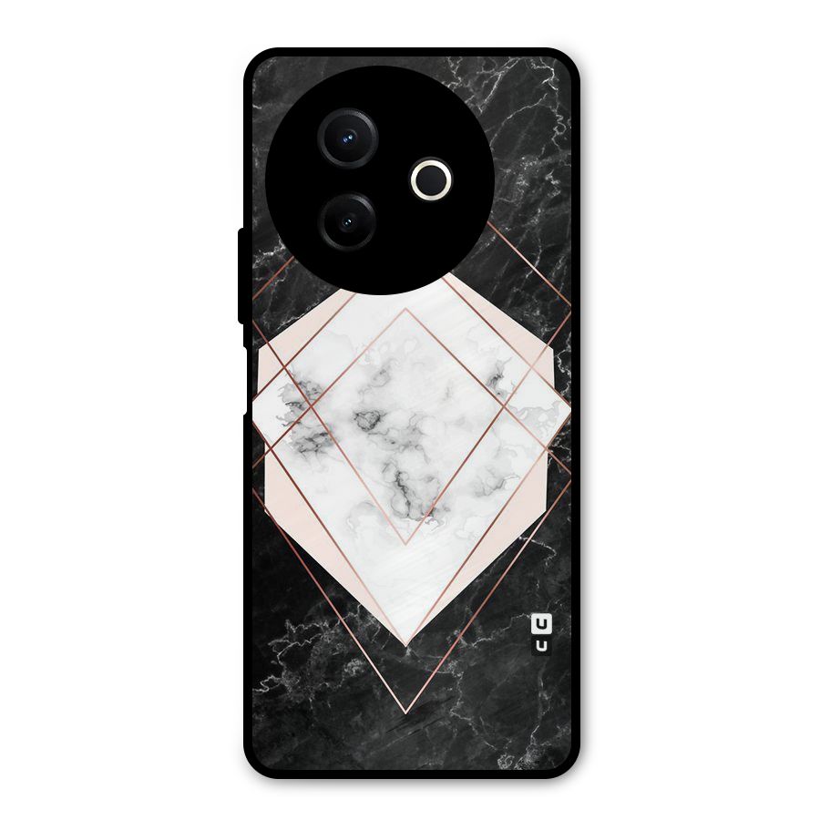 Marble Texture Print Metal Back Case for Vivo Y39