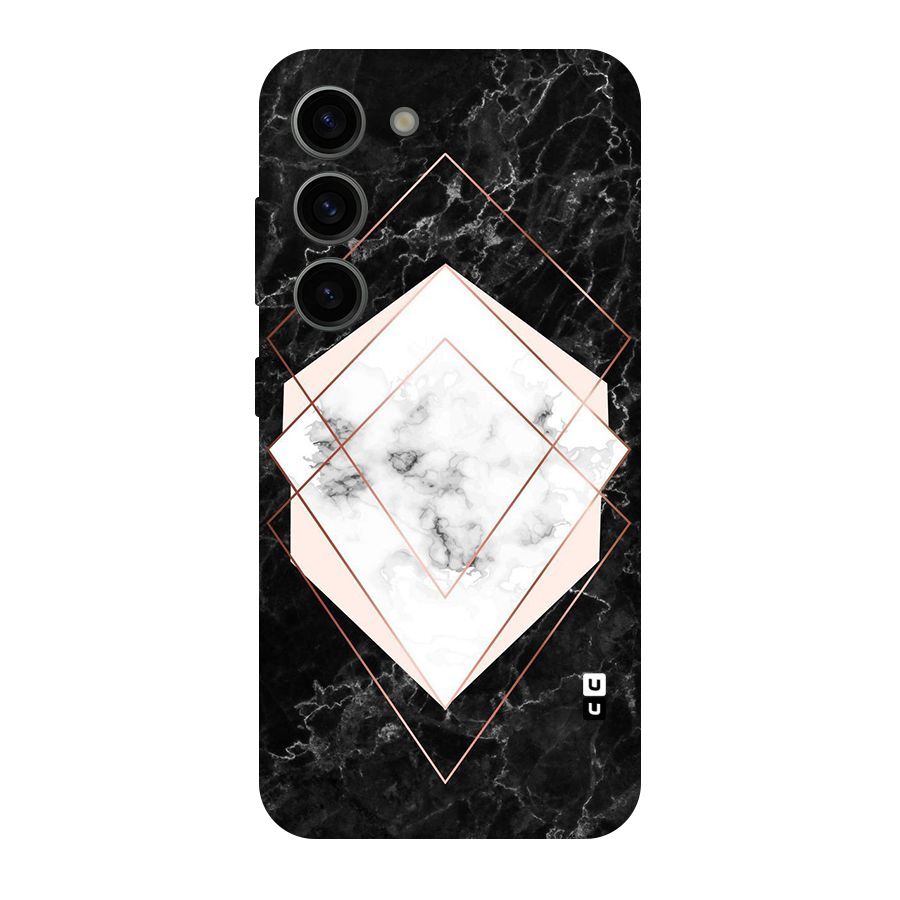 Marble Texture Print Original Polycarbonate Back Case for Galaxy S23