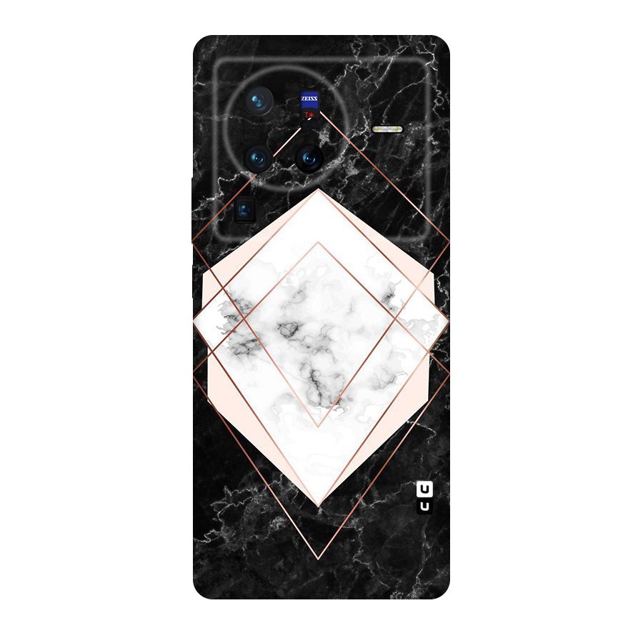 Marble Texture Print Original Polycarbonate Back Case for Vivo X80