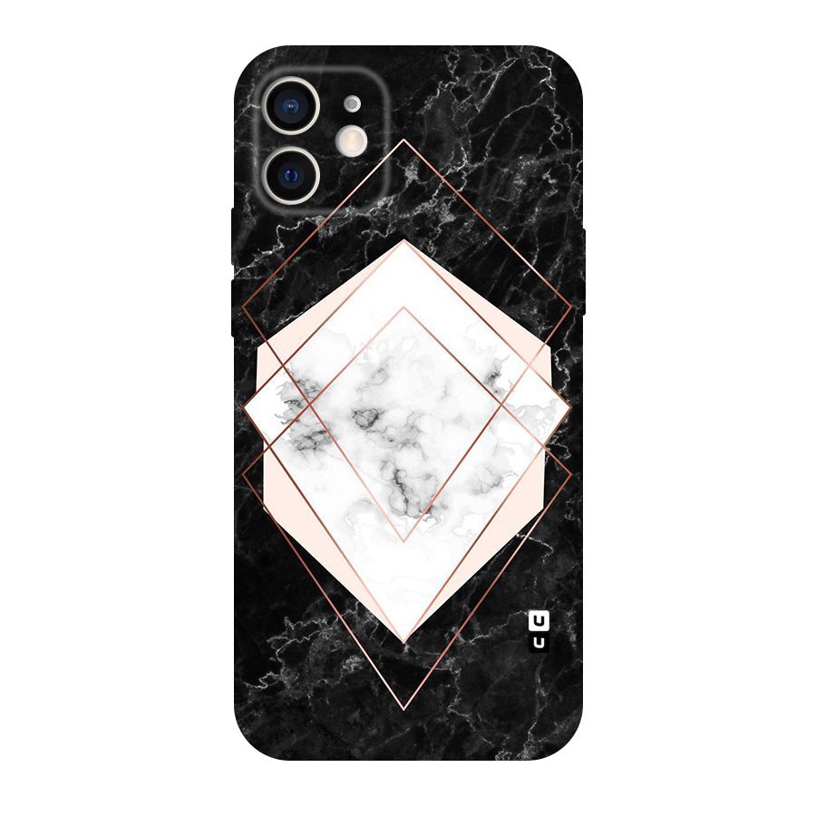 Marble Texture Print Original Polycarbonate Back Case for iPhone 12