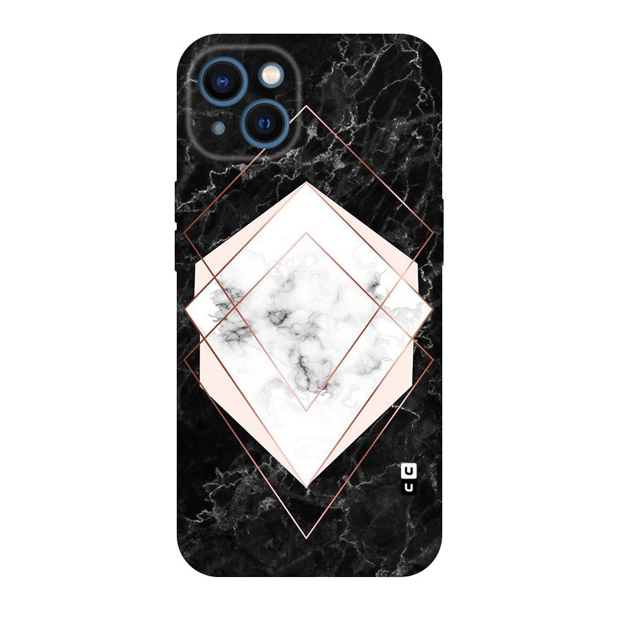 Marble Texture Print Original Polycarbonate Back Case for iPhone 13