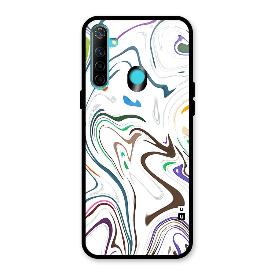 Marbled Printed Art Glass Back Case for Realme Narzo 10