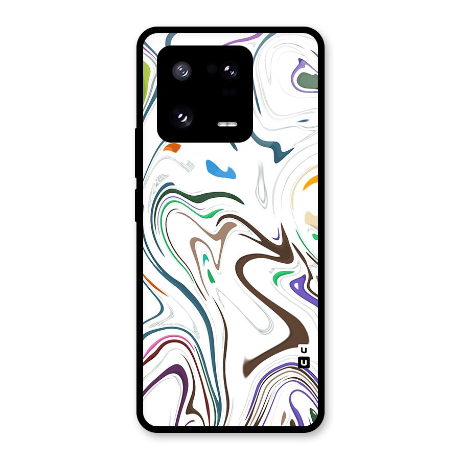Marbled Printed Art Glass Back Case for Xiaomi 13 Pro