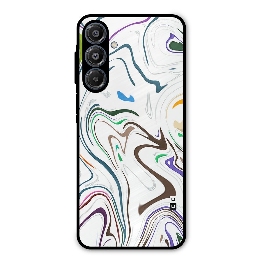 Marbled Printed Art Metal Back Case for Galaxy A16 5G