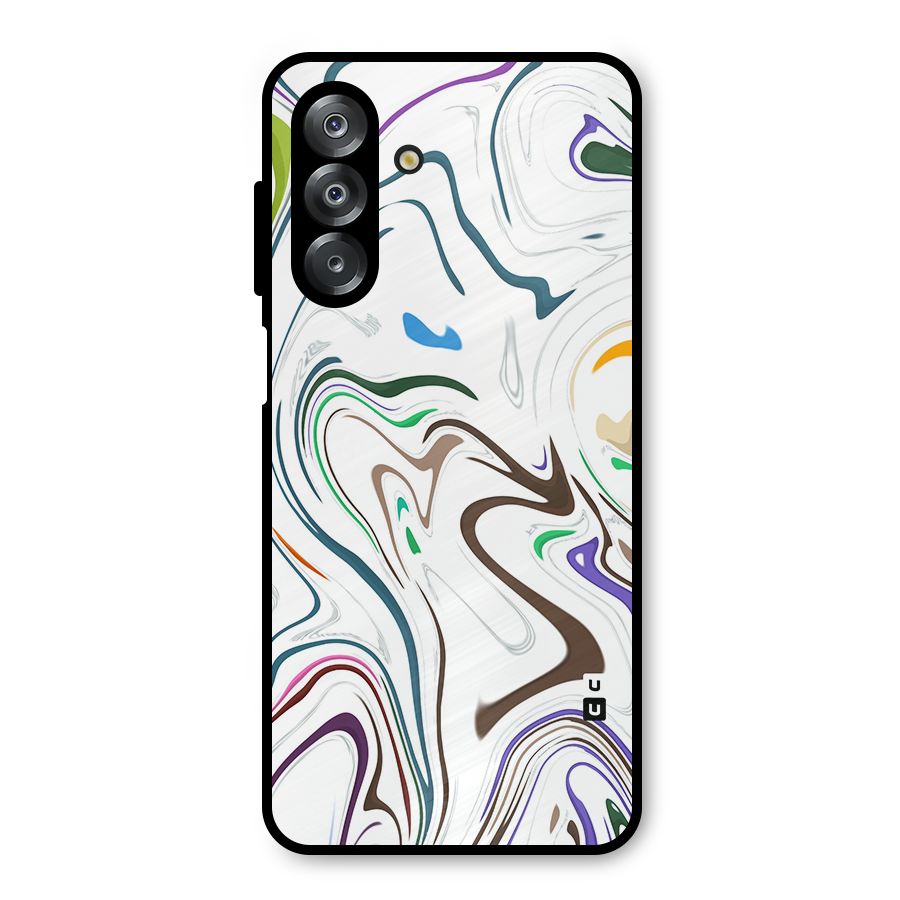 Marbled Printed Art Metal Back Case for Galaxy A26