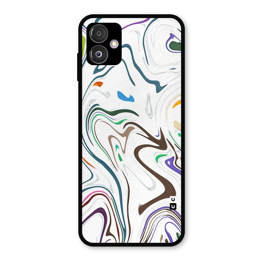 Marbled Printed Art Metal Back Case for Galaxy F14