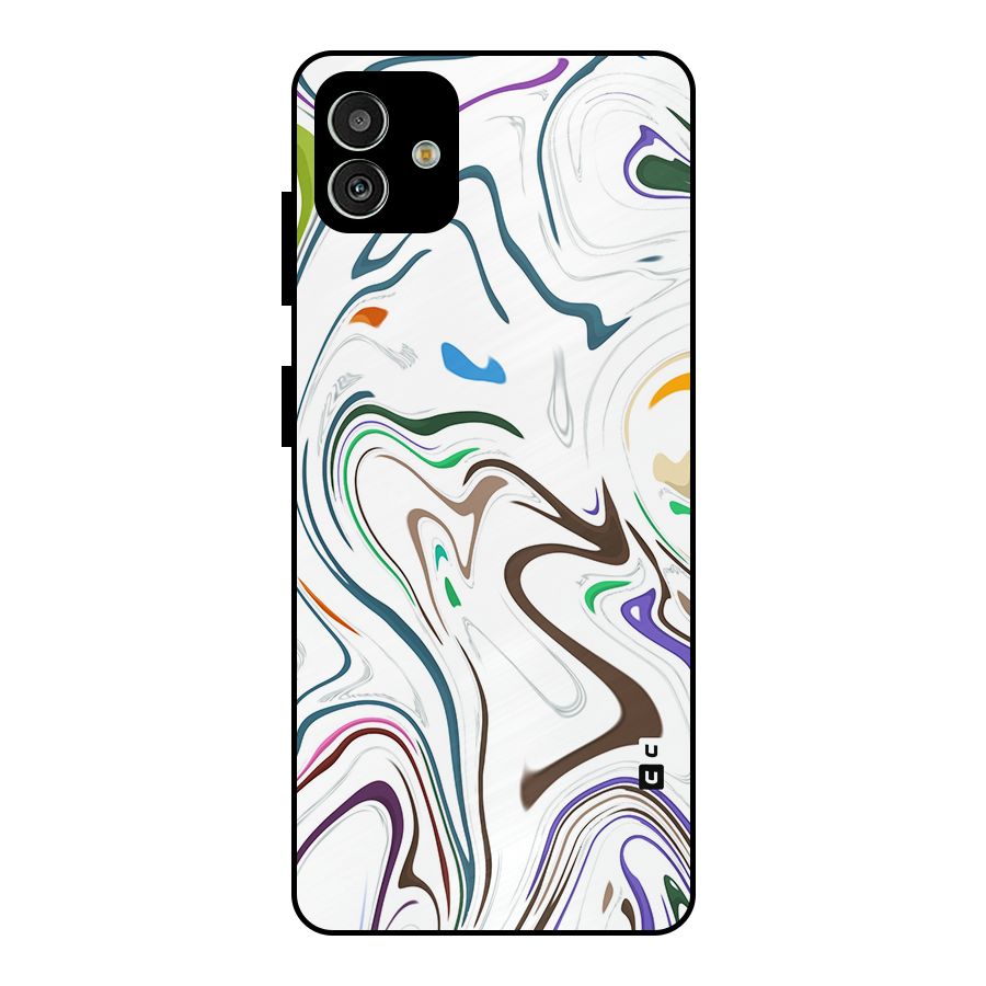 Marbled Printed Art Metal Back Case for Galaxy M13 5G