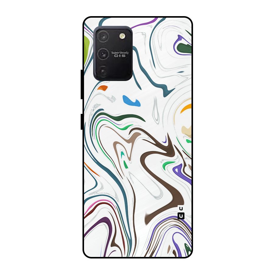 Marbled Printed Art Metal Back Case for Galaxy S10 Lite