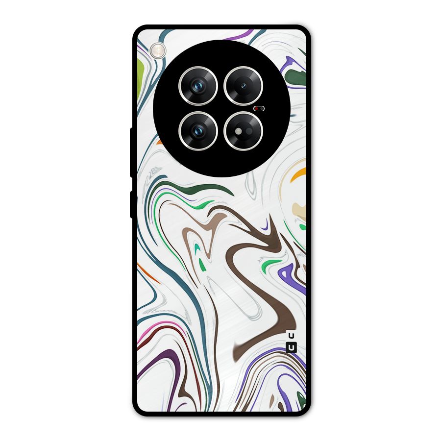 Marbled Printed Art Metal Back Case for Infinix Zero 40 5G