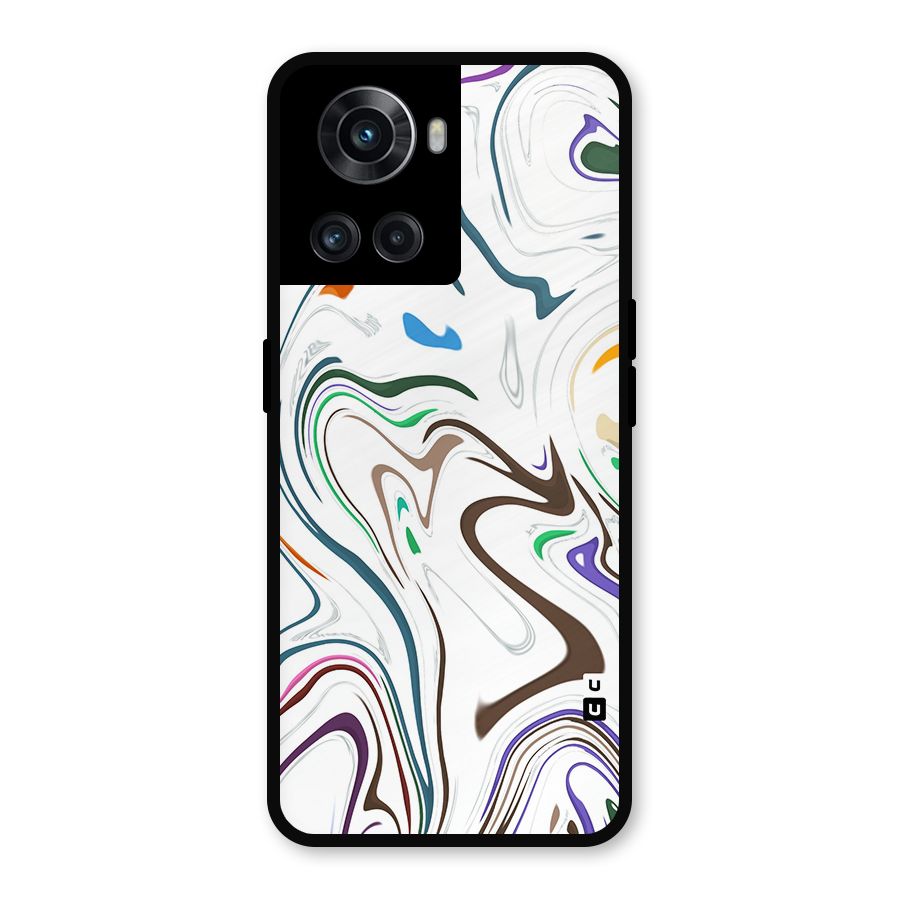 Marbled Printed Art Metal Back Case for OnePlus 10R