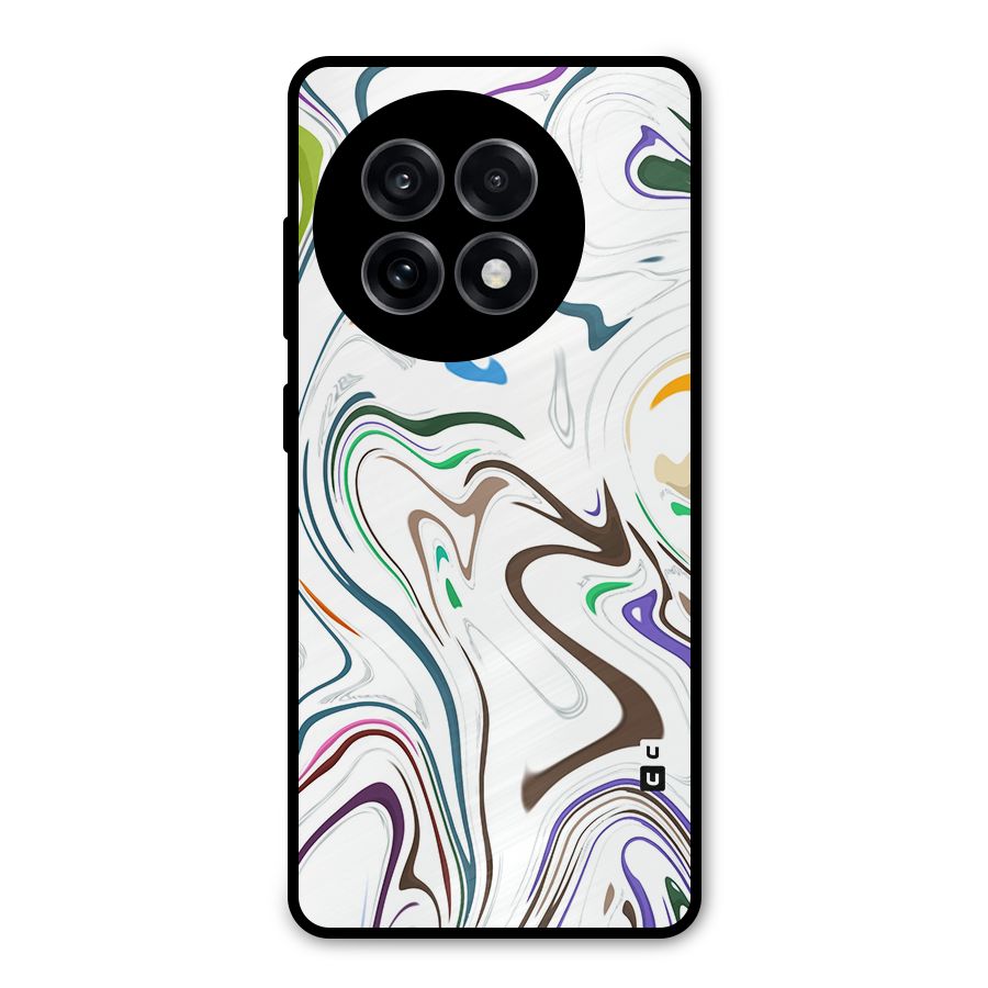 Marbled Printed Art Metal Back Case for OnePlus 13R