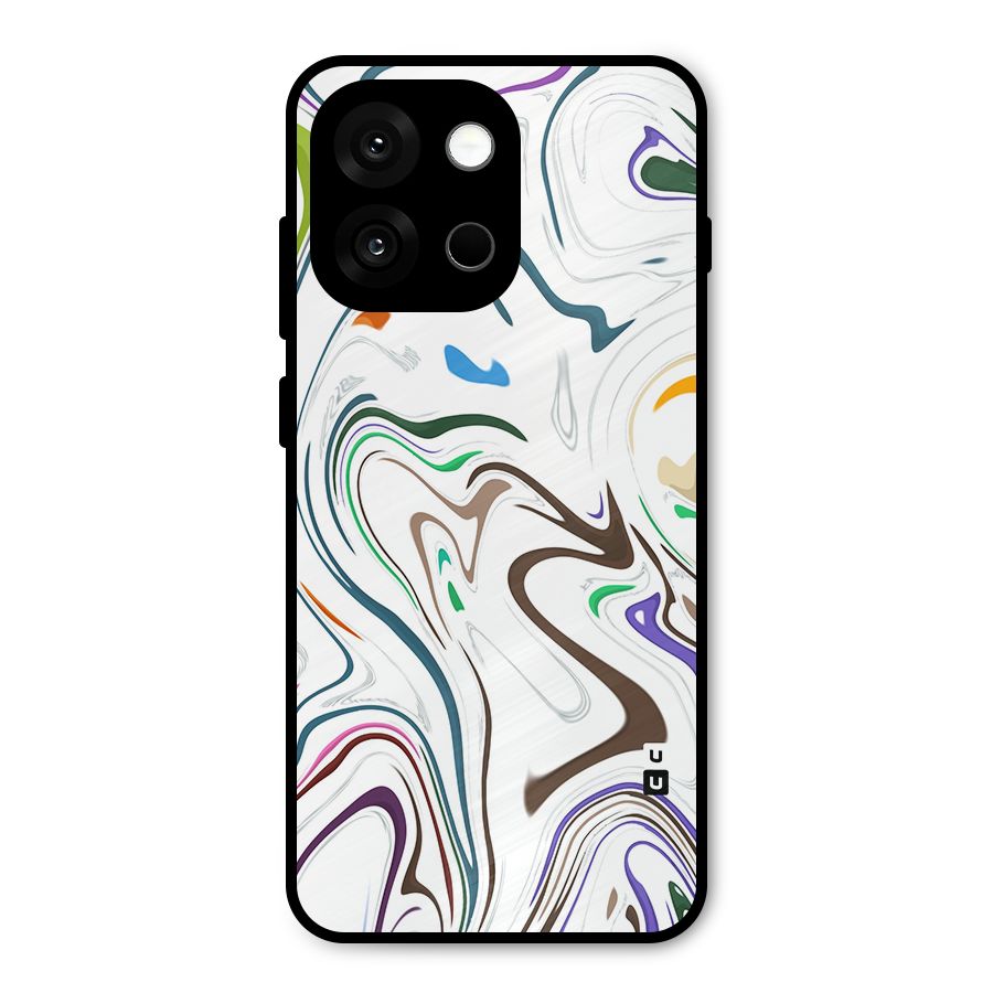 Marbled Printed Art Metal Back Case for OnePlus 13s