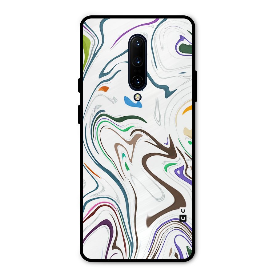 Marbled Printed Art Metal Back Case for OnePlus 7 Pro