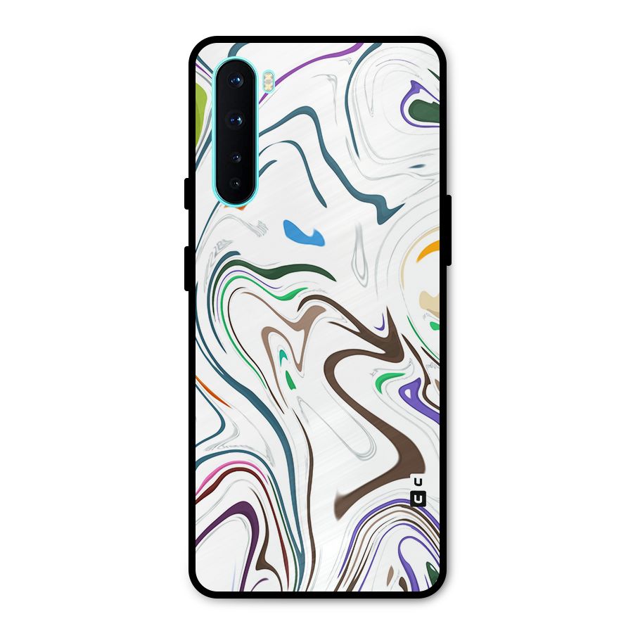 Marbled Printed Art Metal Back Case for OnePlus Nord
