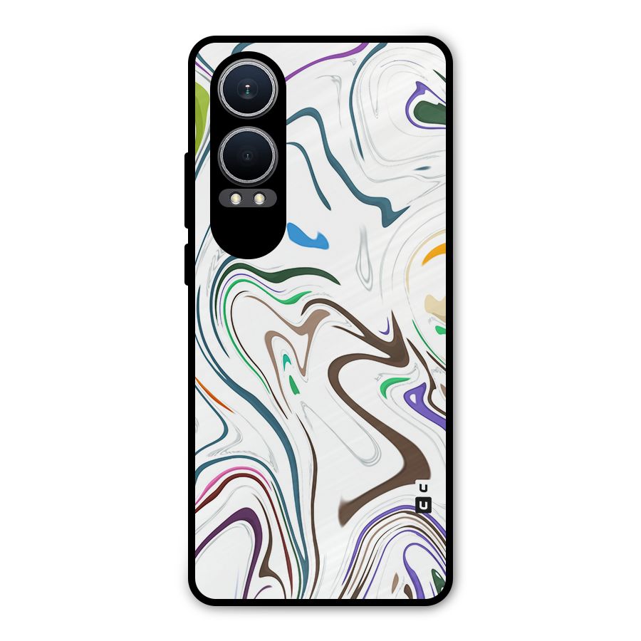 Marbled Printed Art Metal Back Case for OnePlus Nord CE4 Lite