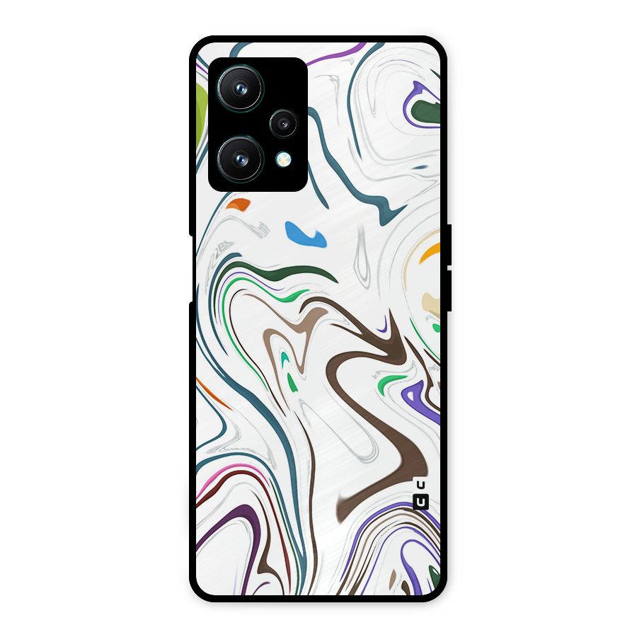 Marbled Printed Art Metal Back Case for Realme 9 Pro 5G