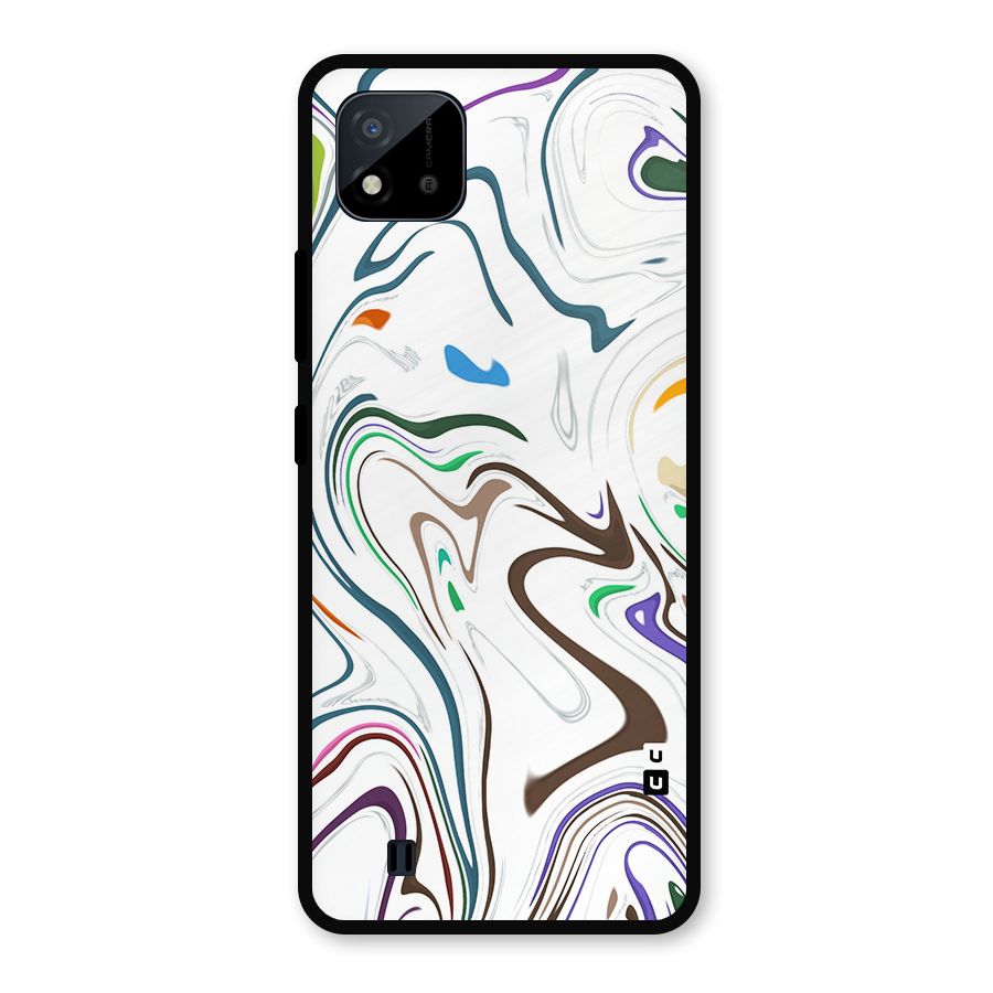 Marbled Printed Art Metal Back Case for Realme C11 2021