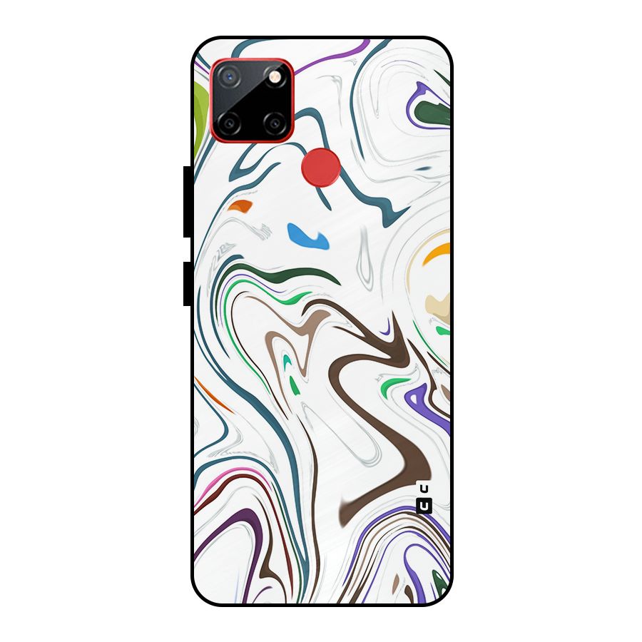 Marbled Printed Art Metal Back Case for Realme C12