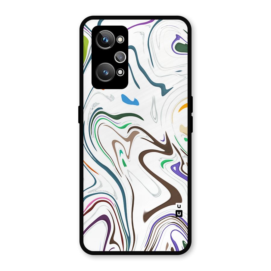 Marbled Printed Art Metal Back Case for Realme GT Neo 3T