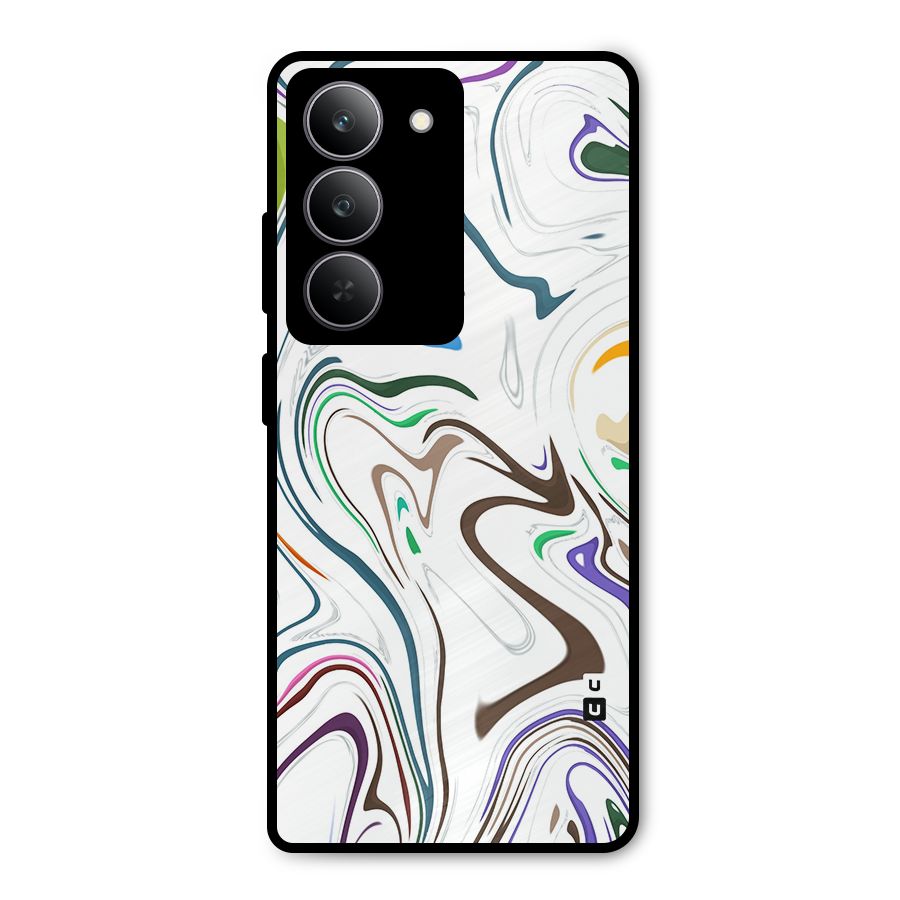 Marbled Printed Art Metal Back Case for Realme P3x