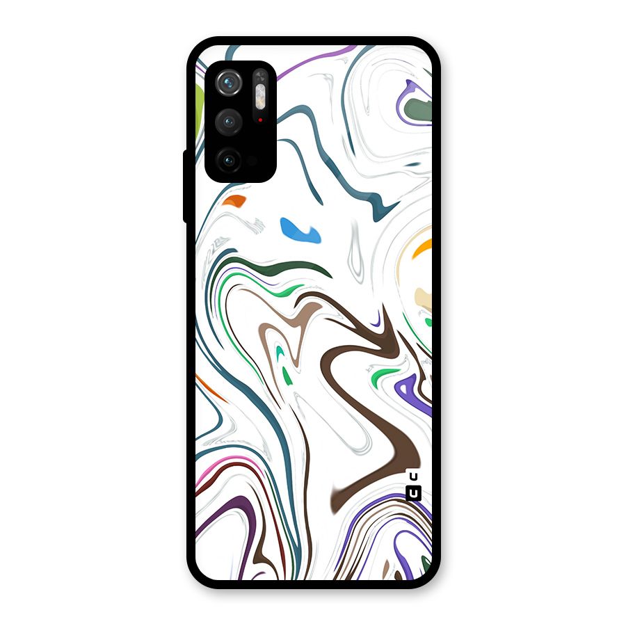 Marbled Printed Art Metal Back Case for Redmi Note 10T 5G