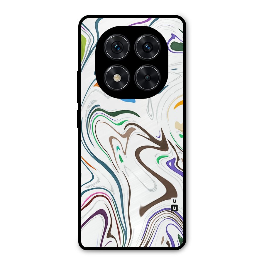 Marbled Printed Art Metal Back Case for Redmi Note 14 Pro 5G