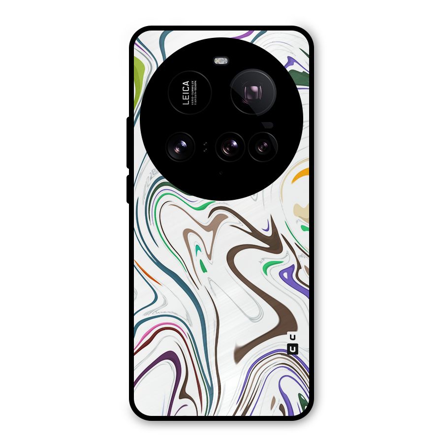 Marbled Printed Art Metal Back Case for Xiaomi 15 Ultra