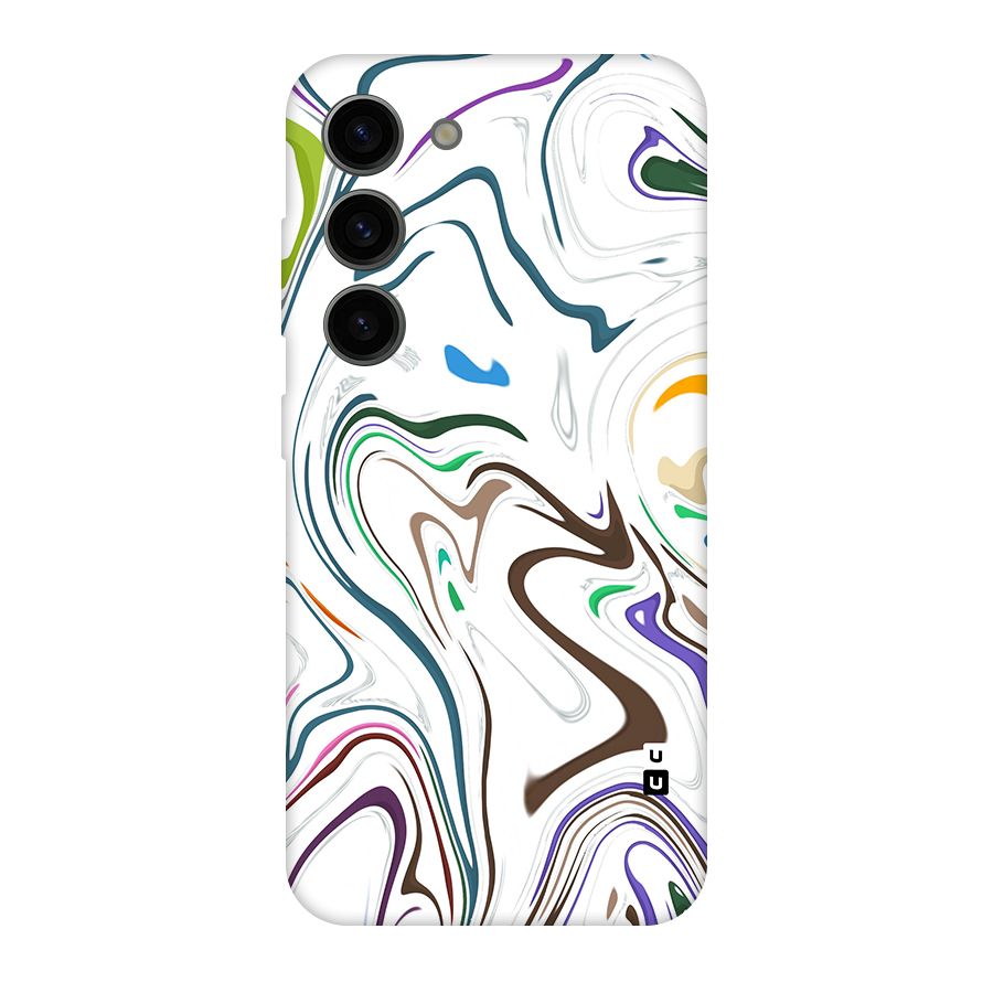 Marbled Printed Art Original Polycarbonate Back Case for Galaxy S23
