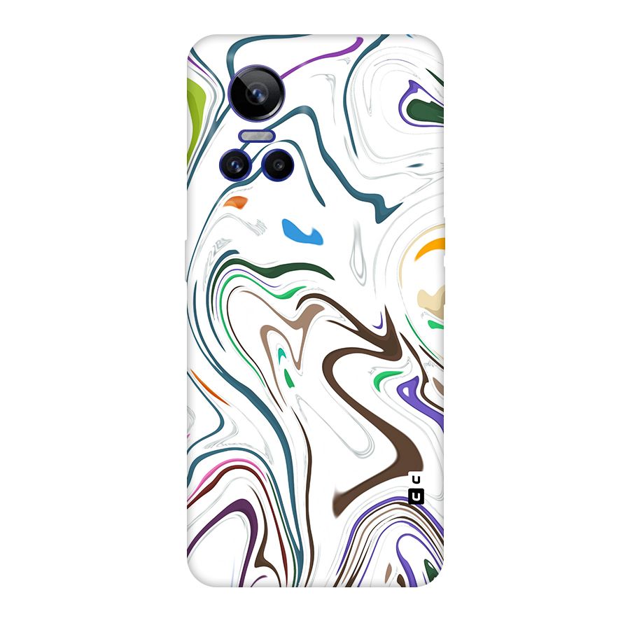 Marbled Printed Art Original Polycarbonate Back Case for Realme GT Neo 3