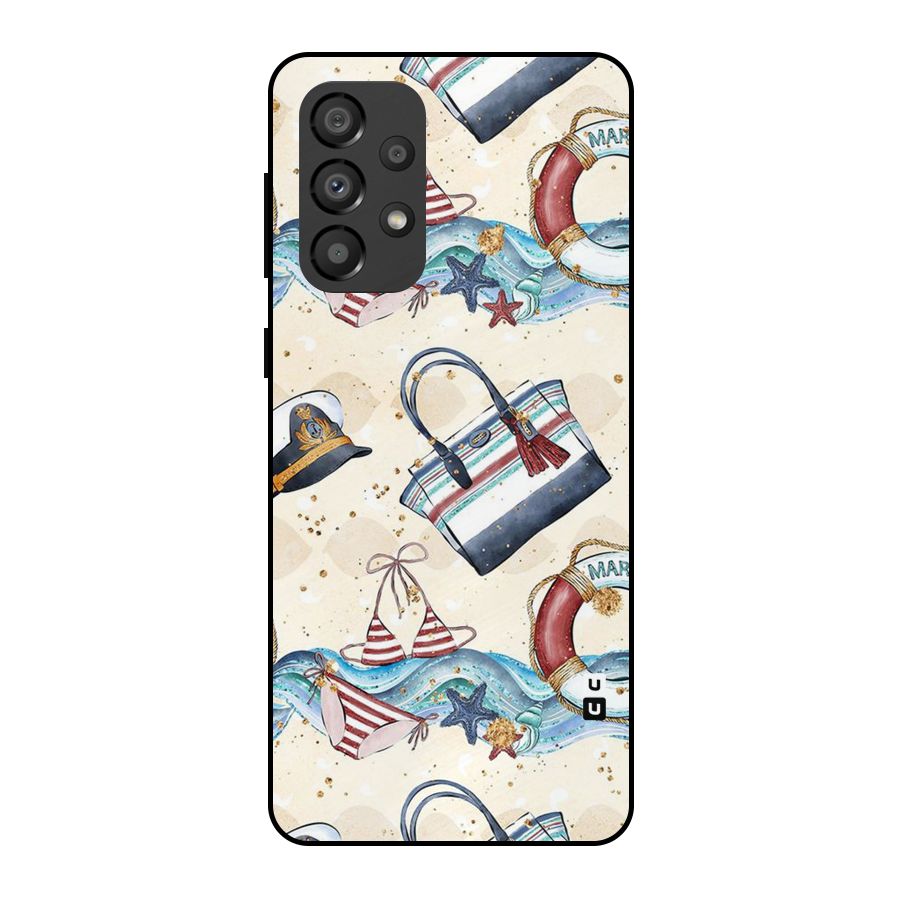 Marine Bag Design Metal Back Case for Galaxy A33 5G