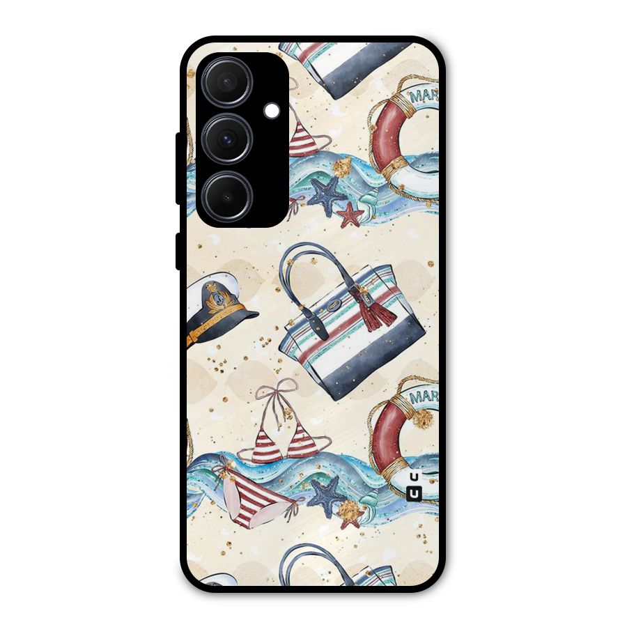 Marine Bag Design Metal Back Case for Galaxy A35