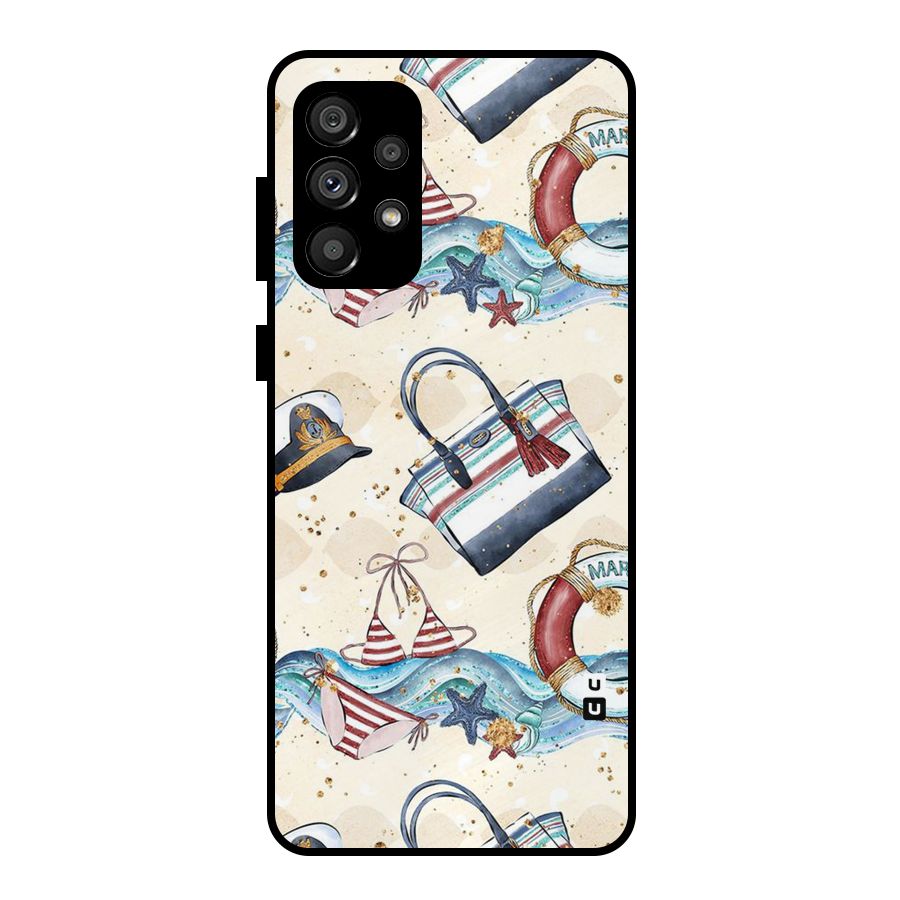 Marine Bag Design Metal Back Case for Galaxy A73 5G