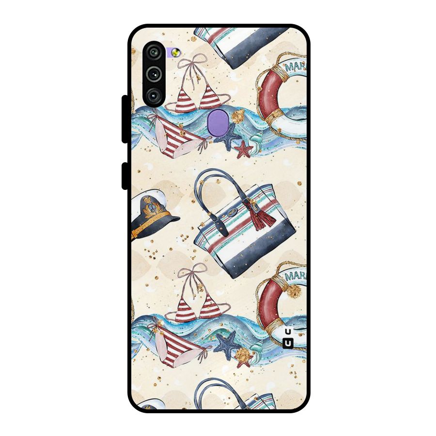 Marine Bag Design Metal Back Case for Galaxy M11