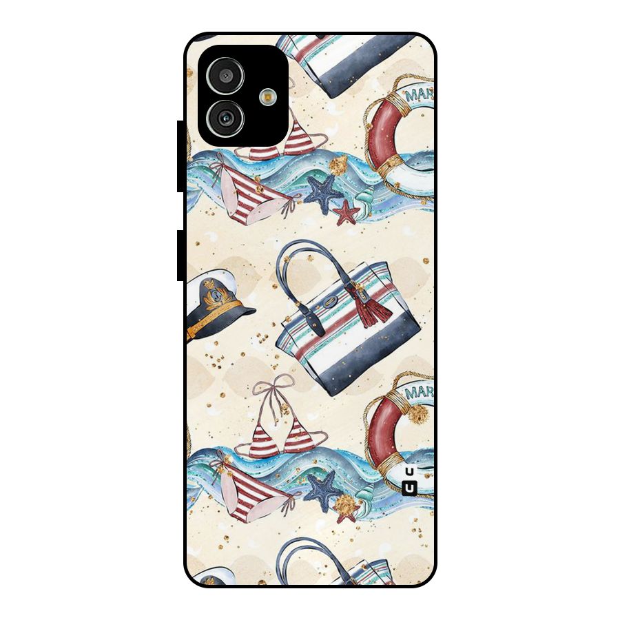 Marine Bag Design Metal Back Case for Galaxy M13 5G