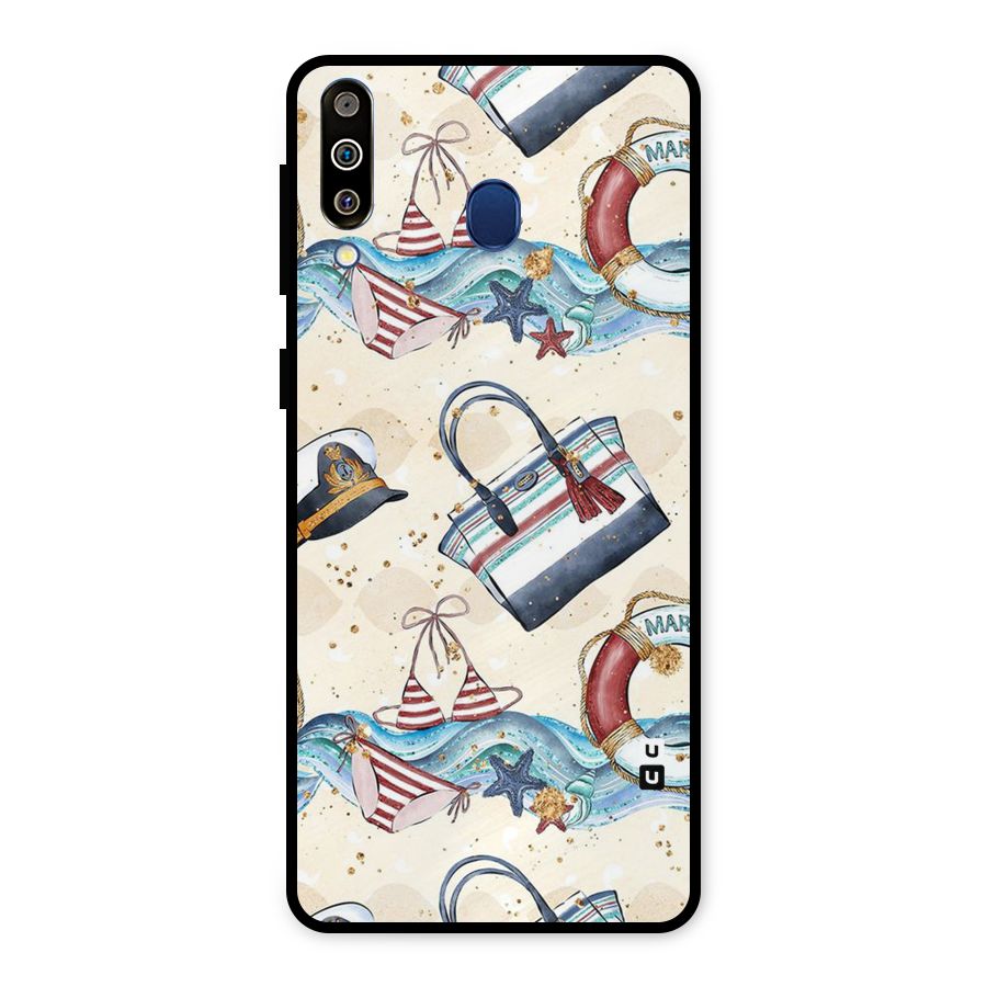 Marine Bag Design Metal Back Case for Galaxy M30