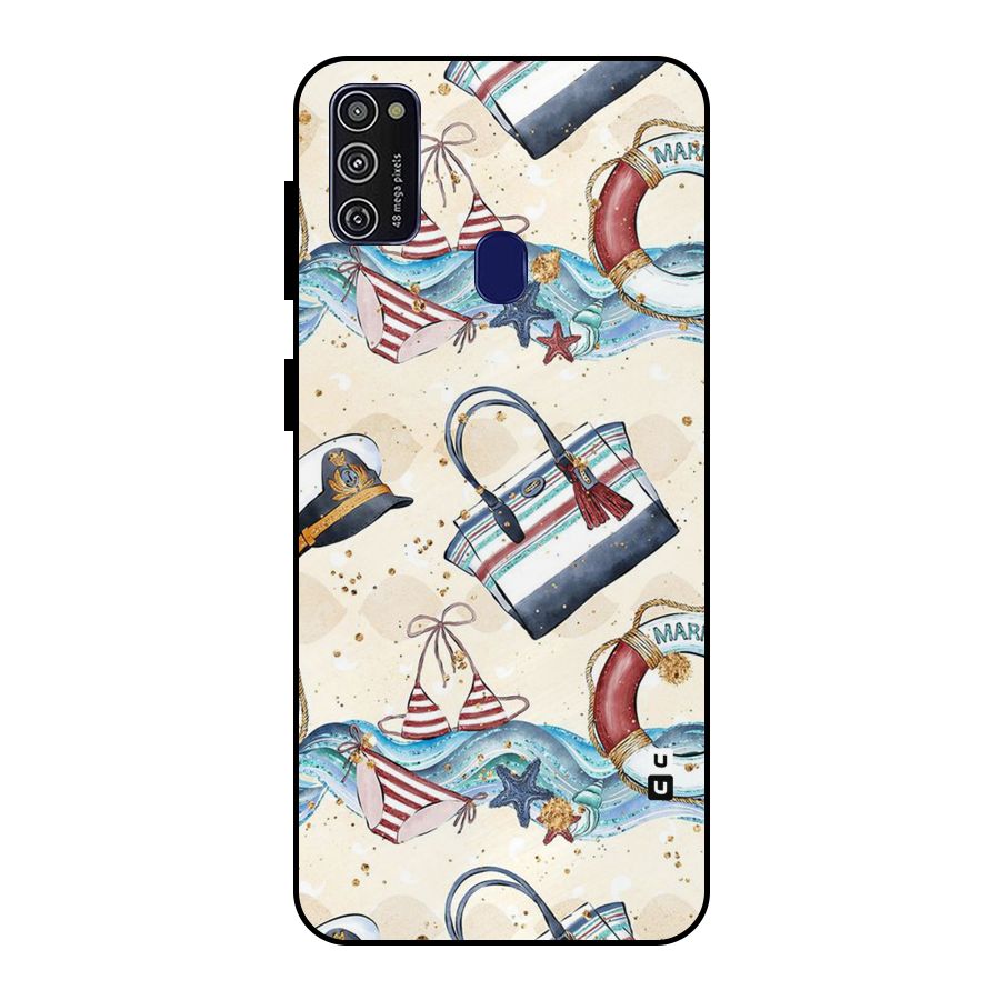 Marine Bag Design Metal Back Case for Galaxy M30s
