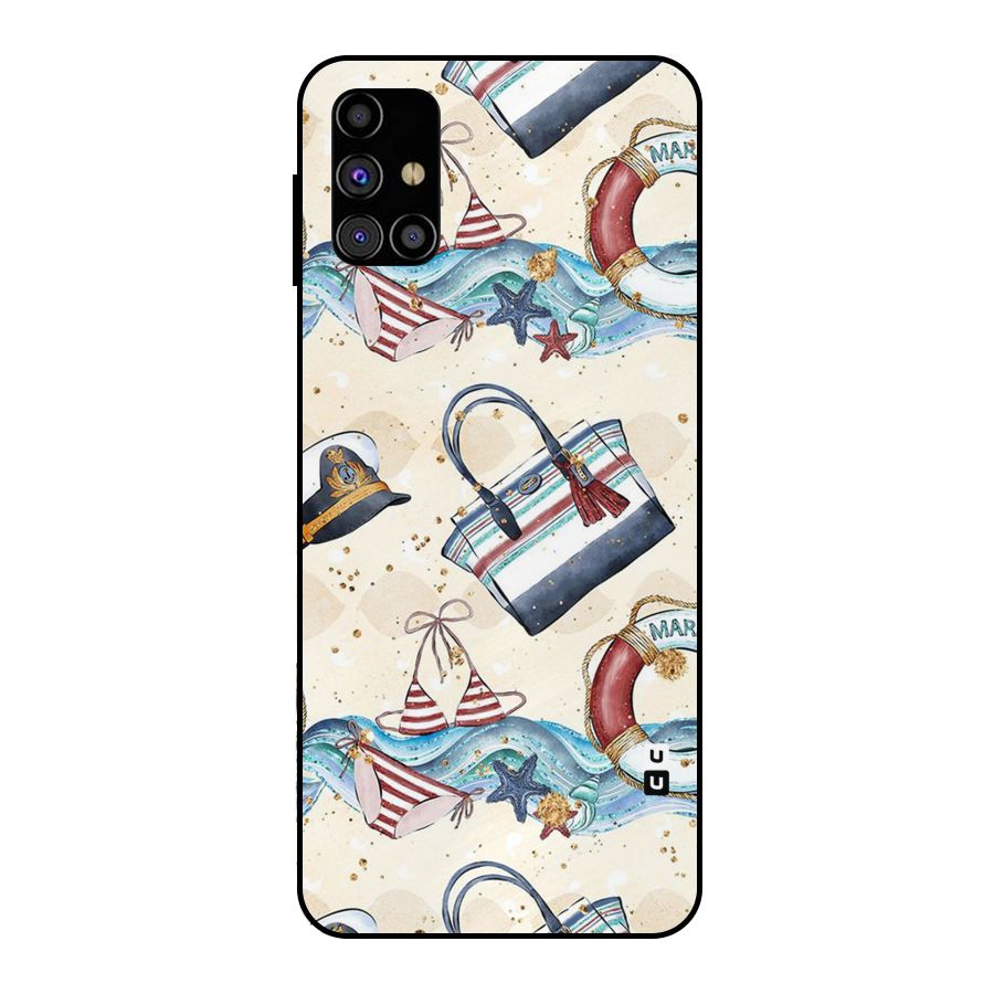 Marine Bag Design Metal Back Case for Galaxy M31s