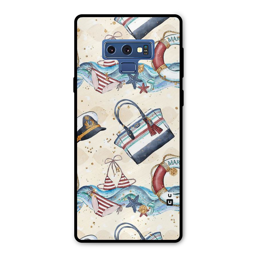 Marine Bag Design Metal Back Case for Galaxy Note 9