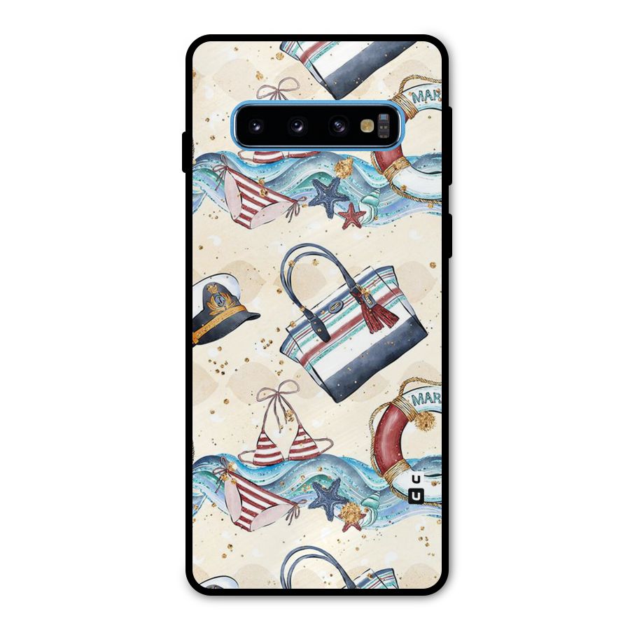 Marine Bag Design Metal Back Case for Galaxy S10