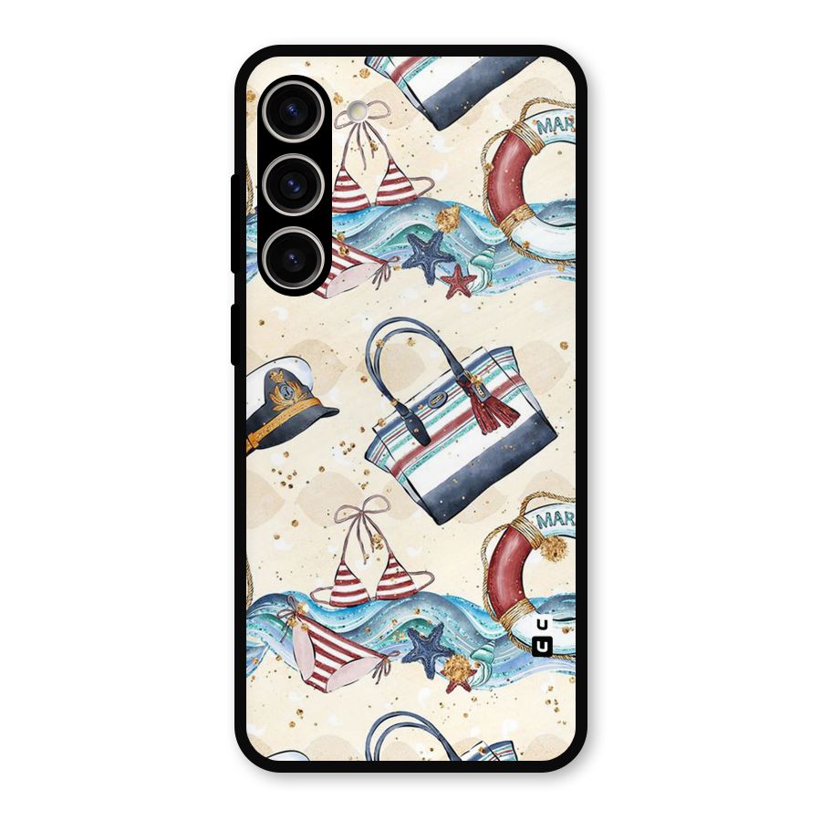 Marine Bag Design Metal Back Case for Galaxy S23 Plus