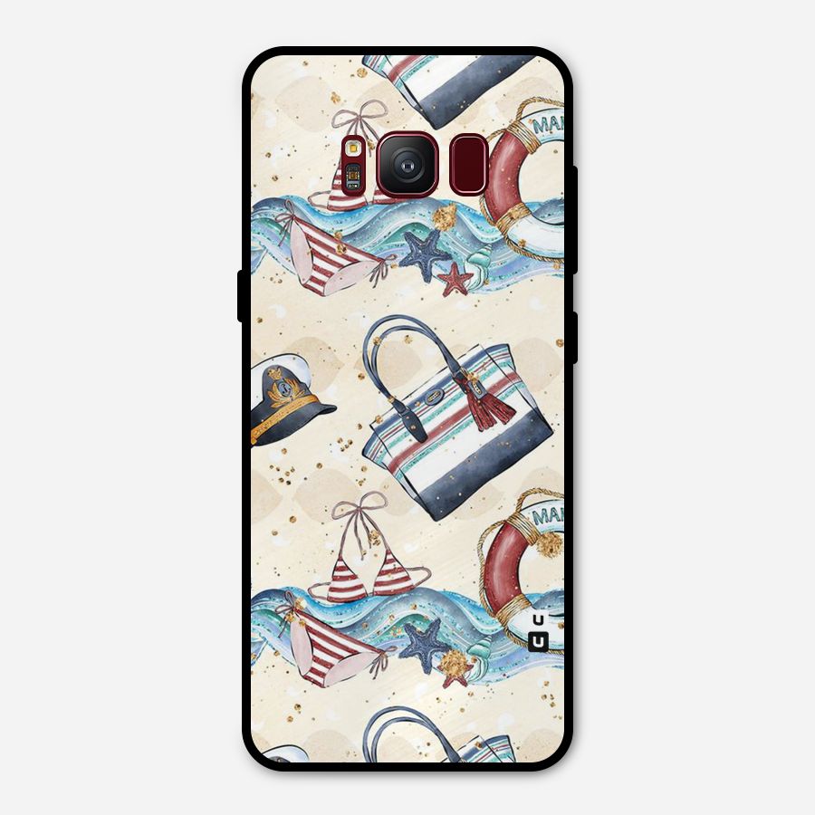 Marine Bag Design Metal Back Case for Galaxy S8