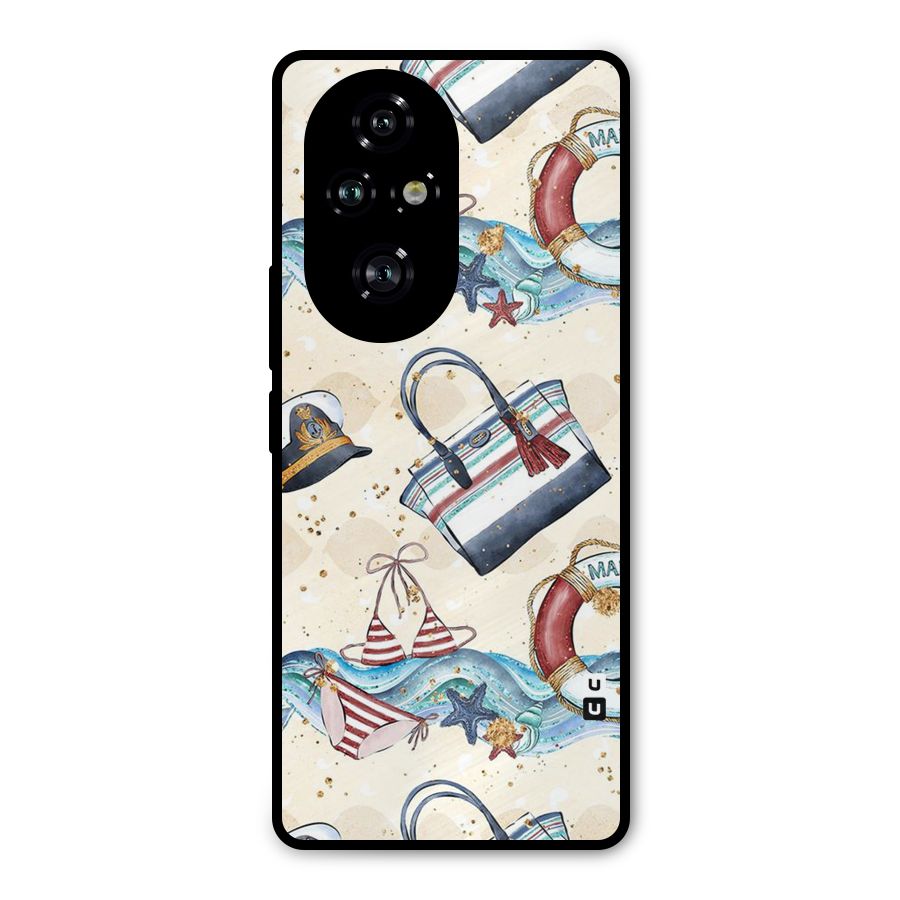 Marine Bag Design Metal Back Case for Honor 200 Pro